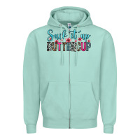 Seafoam suck it up buttercup Zipper Hoodie - Zillion Design Studio