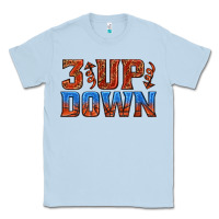 Dusty Blue 3 up 3 down basketball Classic Tee - texasbilliewilder