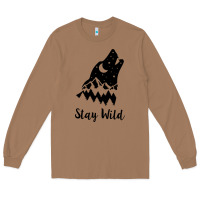 Toasted Coconut stay wild Long Sleeve Tee - Unal Design