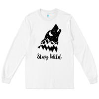White stay wild Long Sleeve Tee - Unal Design