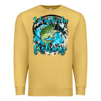 Antique Gold i d rather be fishing Premium Sweatshirt - AdoDesignShop