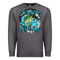Charcoal Heather i d rather be fishing Premium Sweatshirt - AdoDesignShop
