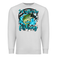 Dove Grey i d rather be fishing Premium Sweatshirt - AdoDesignShop