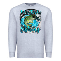Heather Grey i d rather be fishing Premium Sweatshirt - AdoDesignShop