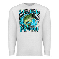 Oatmeal Heather i d rather be fishing Premium Sweatshirt - AdoDesignShop