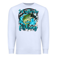 White i d rather be fishing Premium Sweatshirt - AdoDesignShop