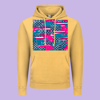 Usa Flag Vintage Hoodie Designed By Adodesignshop