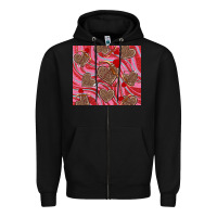 Black valentine's day hearts bow and arrow Zipper Hoodie - RanaPortraitStore