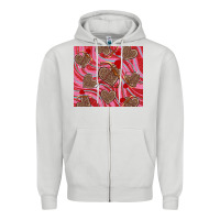 Dove Grey valentine's day hearts bow and arrow Zipper Hoodie - RanaPortraitStore