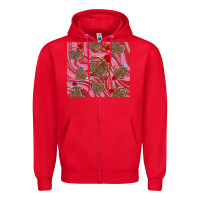 Valentine's Day Hearts Bow And Arrow Zipper Hoodie | Teevron