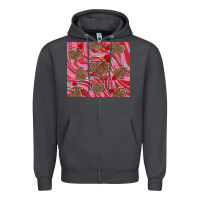 Smoke valentine's day hearts bow and arrow Zipper Hoodie - RanaPortraitStore