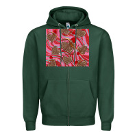 Sports Green valentine's day hearts bow and arrow Zipper Hoodie - RanaPortraitStore