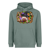 Sage halloween pig Heavyweight Hoodie - CowhideDigitalArt