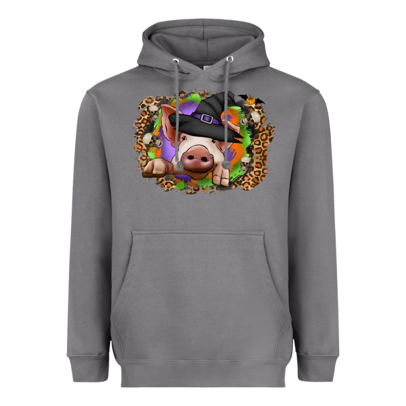 Halloween Pig Heavyweight Hoodie by CowhideDigitalArt | Teevron