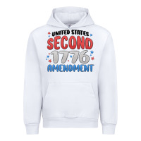 White united states second 1776 amendment Urban Hoodie - MaliasSmallBusiness