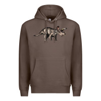 Coffee Triceratops Horridus Premium Hoodie - LillyAllenDesigns