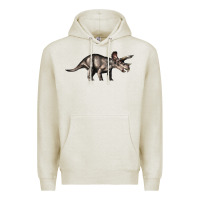Oatmeal Heather Triceratops Horridus Premium Hoodie - LillyAllenDesigns