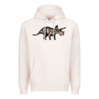 Pale Pink Triceratops Horridus Premium Hoodie - LillyAllenDesigns