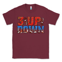 Burgundy 3 up 3 down football Classic Tee - texasbilliewilder