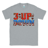 Heather Grey 3 up 3 down football Classic Tee - texasbilliewilder