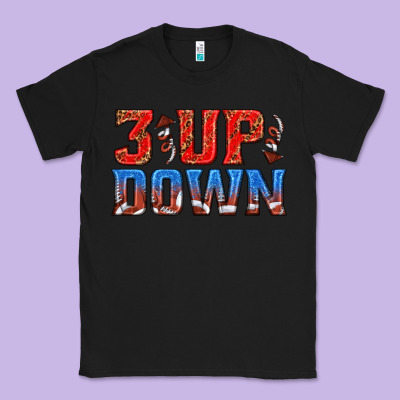 Classic Tee 3 up 3 down football
