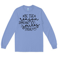 Colony Blue smile Long Sleeve Tee - Unal Design