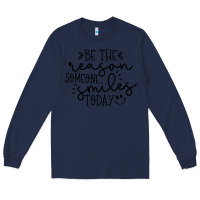 Navy smile Long Sleeve Tee - Unal Design