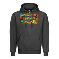 Charcoal Heather teacher Zipper Hoodie - texasbilliewilder