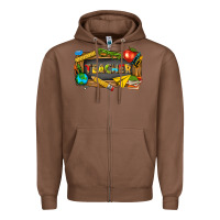 Chestnut teacher Zipper Hoodie - texasbilliewilder