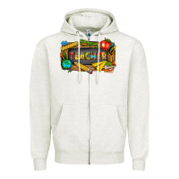 Oatmeal Heather teacher Zipper Hoodie - texasbilliewilder