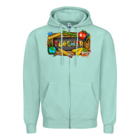 Seafoam teacher Zipper Hoodie - texasbilliewilder