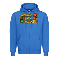 True Royal teacher Zipper Hoodie - texasbilliewilder