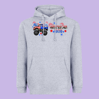 All American Boy Libbey Glass Heavyweight Hoodie Designed By Hra Design Shop