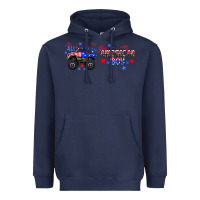Navy all american boy libbey glass Heavyweight Hoodie - HRA Design Shop
