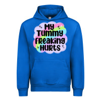 Cobalt my tummy freaking hurts Urban Hoodie - MaliasSmallBusiness