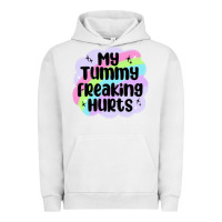 Pigment Lunar Rock my tummy freaking hurts Urban Hoodie - MaliasSmallBusiness