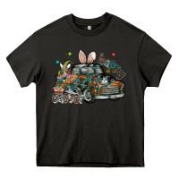 Asphalt Happy Easter Heavy Core Tee - CowhideDigitalArt
