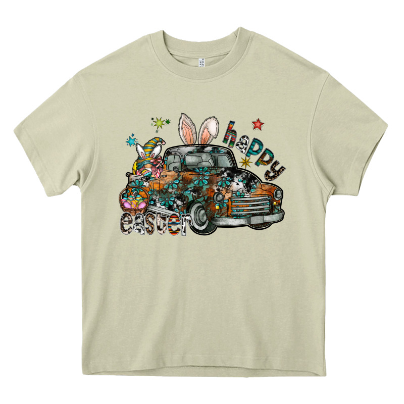 Happy Easter Heavy Core Tee by CowhideDigitalArt | Teevron