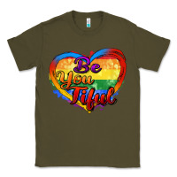 Army Green be you tiful Classic Tee - Zillion Design Studio