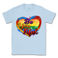 Dusty Blue be you tiful Classic Tee - Zillion Design Studio