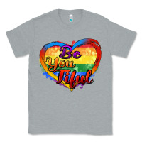 Heather Grey be you tiful Classic Tee - Zillion Design Studio