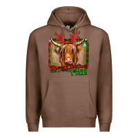 Chestnut merry christmas y'all highland cow Premium Hoodie - Jasminsmagicworld