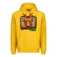 Lemon merry christmas y'all highland cow Premium Hoodie - Jasminsmagicworld