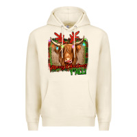 Tofu merry christmas y'all highland cow Premium Hoodie - Jasminsmagicworld