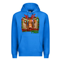 True Royal merry christmas y'all highland cow Premium Hoodie - Jasminsmagicworld