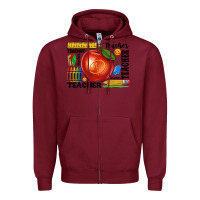 Burgundy teacher Zipper Hoodie - texasbilliewilder