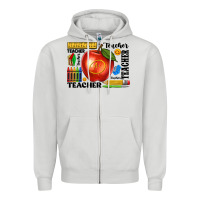 Dove Grey teacher Zipper Hoodie - texasbilliewilder