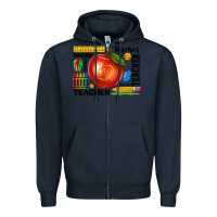Navy teacher Zipper Hoodie - texasbilliewilder