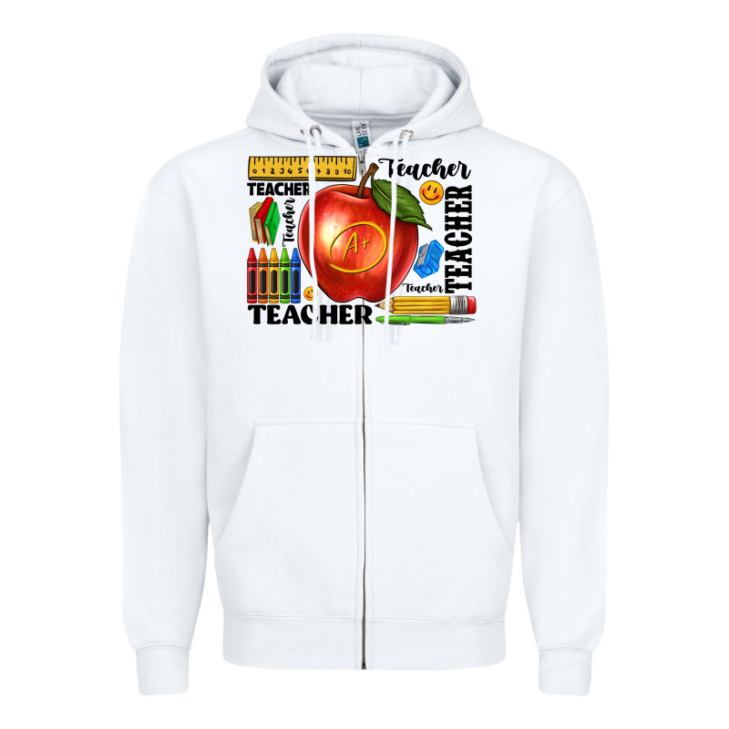 Teacher Zipper Hoodie by texasbilliewilder | Teevron