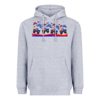 Heather Grey american truck libbey glass Heavyweight Hoodie - HRA Design Shop